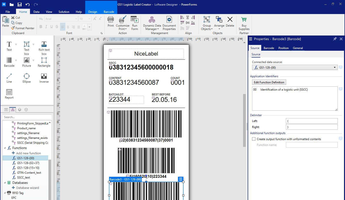 Printer Software - Nicelabel